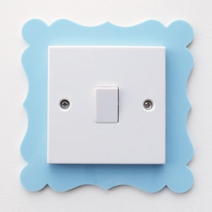 Kammussla akryl ljusströmbrytarram