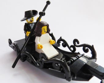 Set LEGO Gondola Phantom of the Opera con minifigure / LEGO MOC per teatro musicale