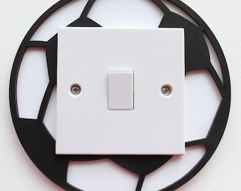 3D Football Light Switch Surround | MDF Nursery Decor