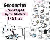 Cleaning Goodnotes Stickers, Chores Stickers, Goodnotes Stickers, Digital Planner Stickers, Goodnotes File, Character Stickers
