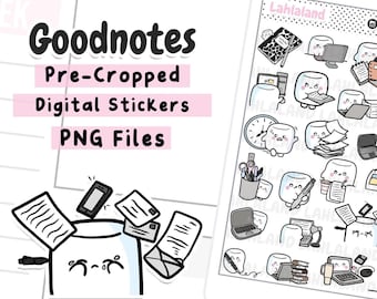 Working Goodnotes Stickers, Chores Stickers, Goodnotes Stickers, Digital Planner Stickers, Goodnotes File, Working Stickers