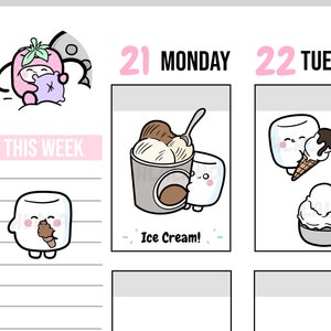 IJsstickers Digitaal, leuke stickers, digitale stickers, Goodnotes-stickers, functionele sticker, digitale plannerstickers