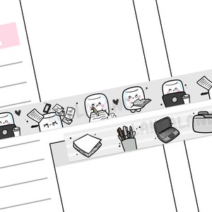 実用的なデジタルステッカー、かわいいステッカー、実用的な和紙、デジタルステッカー、Goodnotesステッカー、和紙ストリップ、デジタルプランナーステッカー