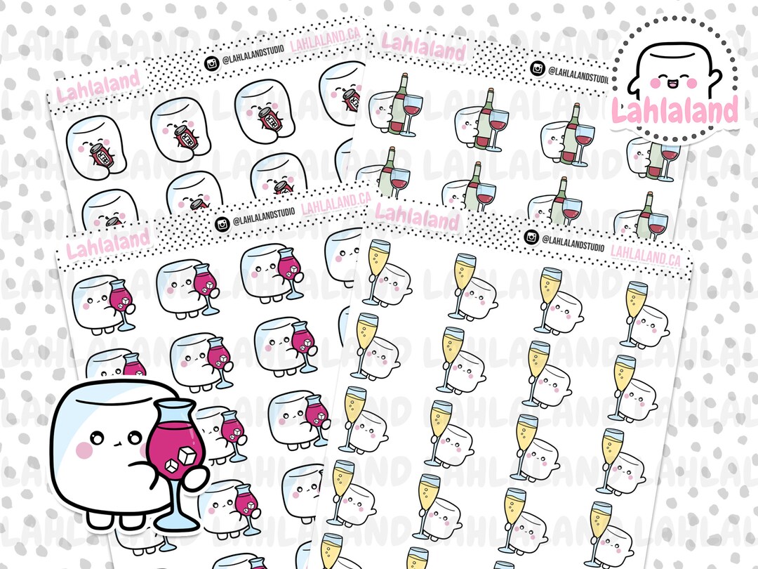 Drinking Digital Stickers Drinking Stickers Drinking Etsy
