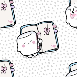 Planner Digital Stickers, Planner Stickers, Planner Printable Stickers, Pre-cropped, Goodnotes Stickers, Character Stickers, PNG Stickers