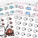 Mallows Printable Character Stickers - Camping | DIY Planner Stickers | Printable Planner Stickers | Summer Camping Stickers