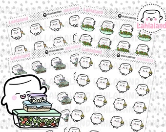 Healthy Eating Digital Stickers, Healthy Food Stickers, Printable Stickers, Pre-cropped, Goodnotes Stickers, Character Stickers, PNG Sticker