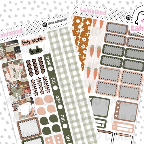 Printable CHRISTMAS Stickers Kit Hobonichi Weeks Christmas - Etsy