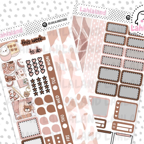 FALL Planner Stickers Printable HOBONICHI Weeks Stickers Kit - Etsy