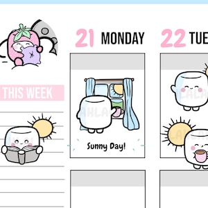 Naklejki Sunny Day Digital, Naklejki Cute, Naklejki Summer, Naklejki Digital, Naklejki Goodnotes, Naklejki Digital Planner