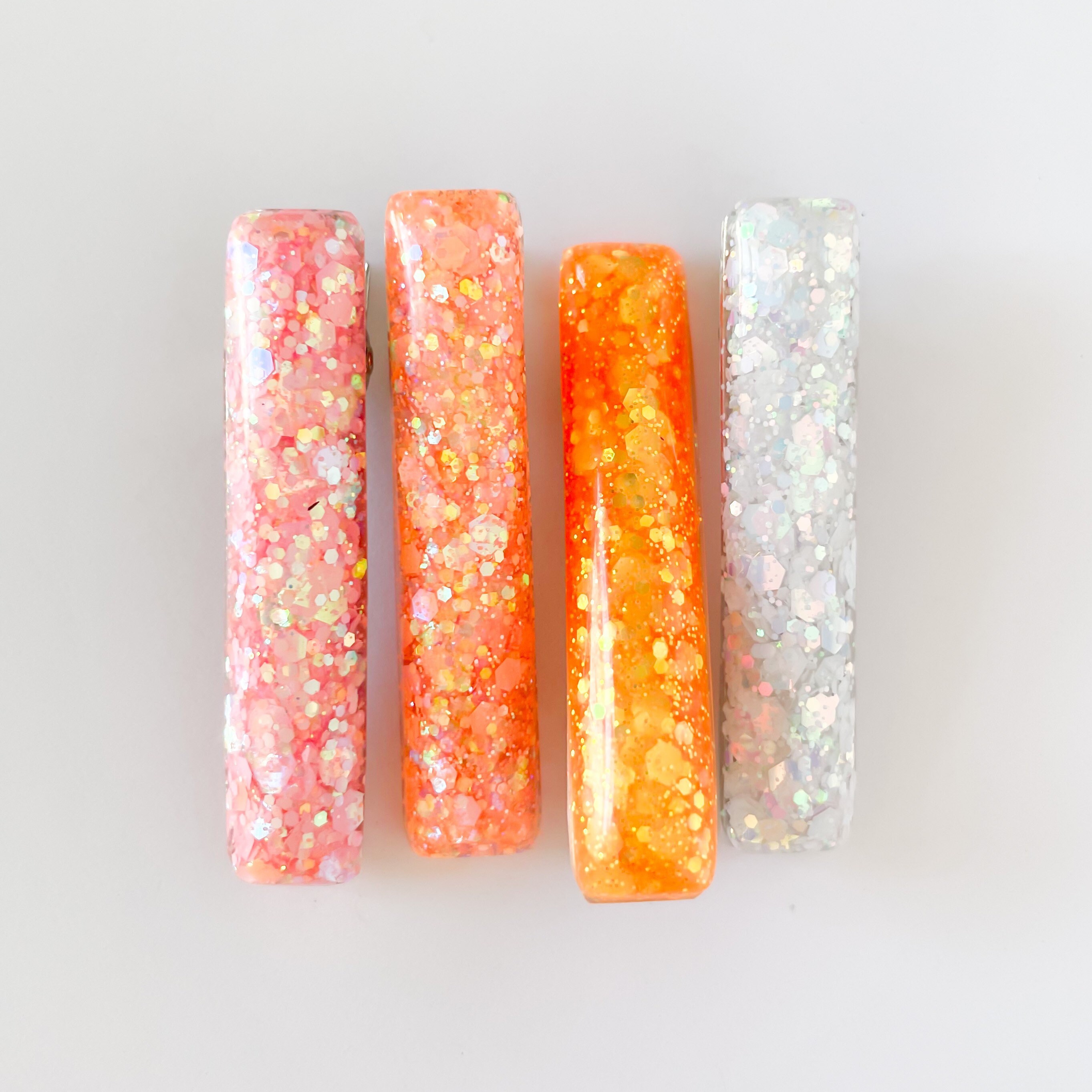 Glitter Resin Hair Clip, Glitter Hair Clip, Pastel Hair Clip, Summer …