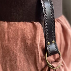 Leather Skirt Chasers, Set of Two Costume Leather Skirt/Dress Hikes, Medieval, Renaissance, LARP, Steampunk
