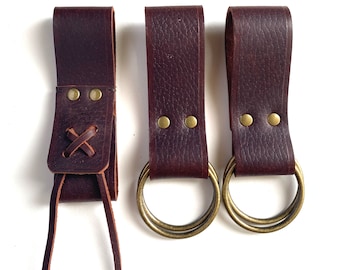 Leather Skirt Lifters Set with Tankard Holder - Medieval Festival Accessories