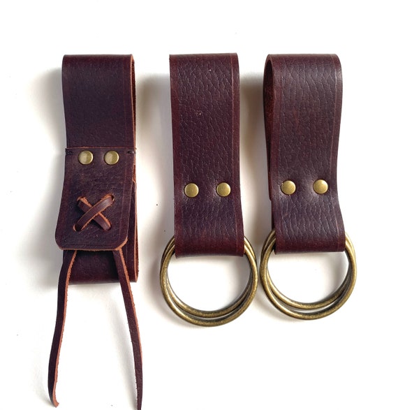 Leather Skirt Lifters Set with Tankard Holder - Medieval Festival Accessories