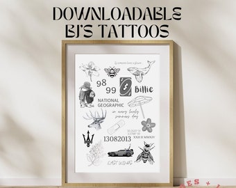 BJ's Tattoos herunterladbare Druck | Magnolie Parkt | Buchliebhaber | Buchzubehör | Bücher | Gelesen