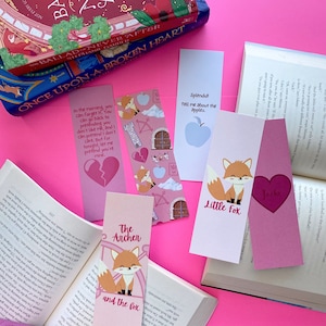 Once Upon A Broken Heart Bookmarks | Card Stock Bookmarks for Book Lovers |Perfect Gift for Fans of Once Upon A Broken Heart