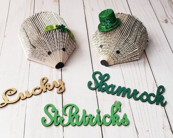 St. Patrick's Day Hedgehog,  Irish decor, St. Patrick's Day Decor, teacher gift, Gift for college student