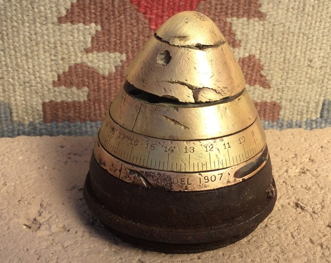 Vintage WW1 Model 1907 Artillery Shell Fuse Militaria Etsy