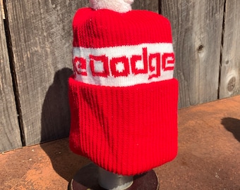 Vintage Knit Pom Winter Hats: Dodge, Arkansas Razorbacks, choice