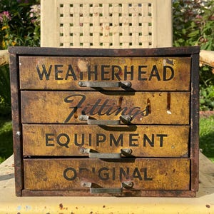 Vintage Weatherhead Storage Bin - Etsy