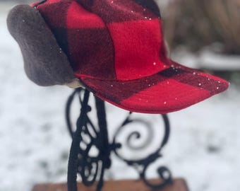 1990s Filson Mackinaw Wool Buffalo Plaid Hunting Bucket Hat  display picture 1