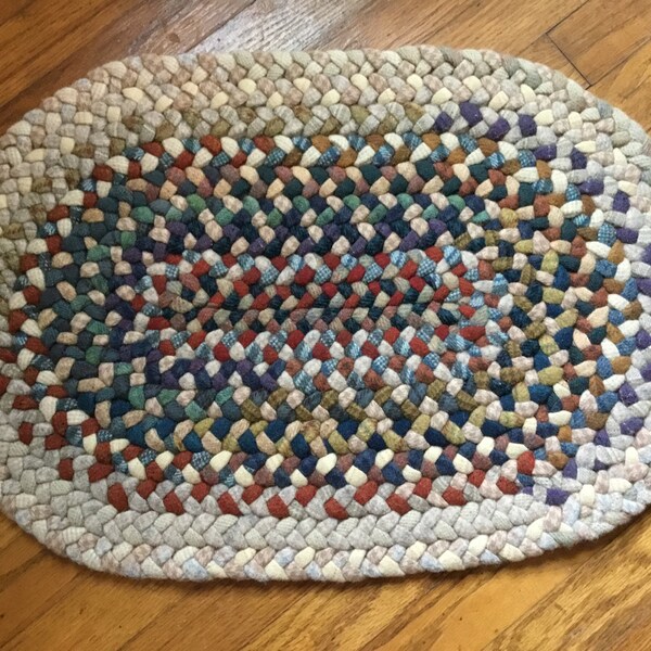 Wool Braided Rug Etsy