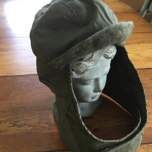 Vintage Military issue Cap, insulating helmet liner, Vietnam War Era