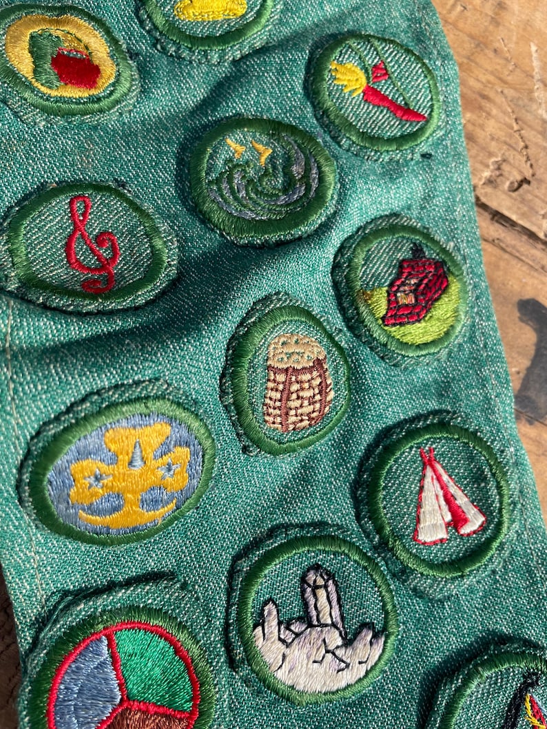 Vintage Girl Scout Sash Badges 1950s-1960s afbeelding 4