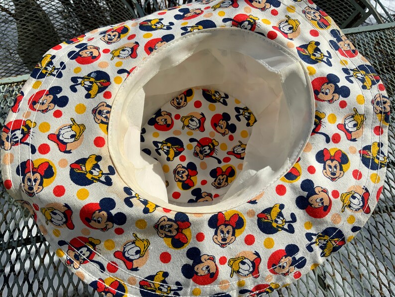 RARE Vintage Walt Disney Sun Hat Walt Disney Bucket Hat Etsy