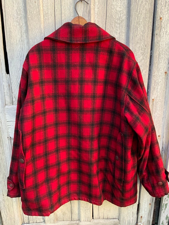 Vintage Large Woolrich Jacket, Buffalo Plaid Wool… - image 8