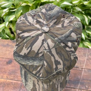 Vintage Mossy Oak Camo Hat Adult 80s 90s Hunting Outdoor Snapback USA afbeelding 6
