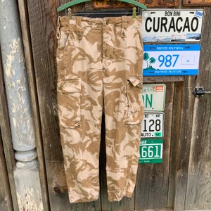 Vintage Small Gulf War Desert Camouflage Lightweight Combat Trousers British DPM 29x28