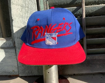 Vintage NHL Snapback Hat: 90s Rangers, Flyers, Lightning