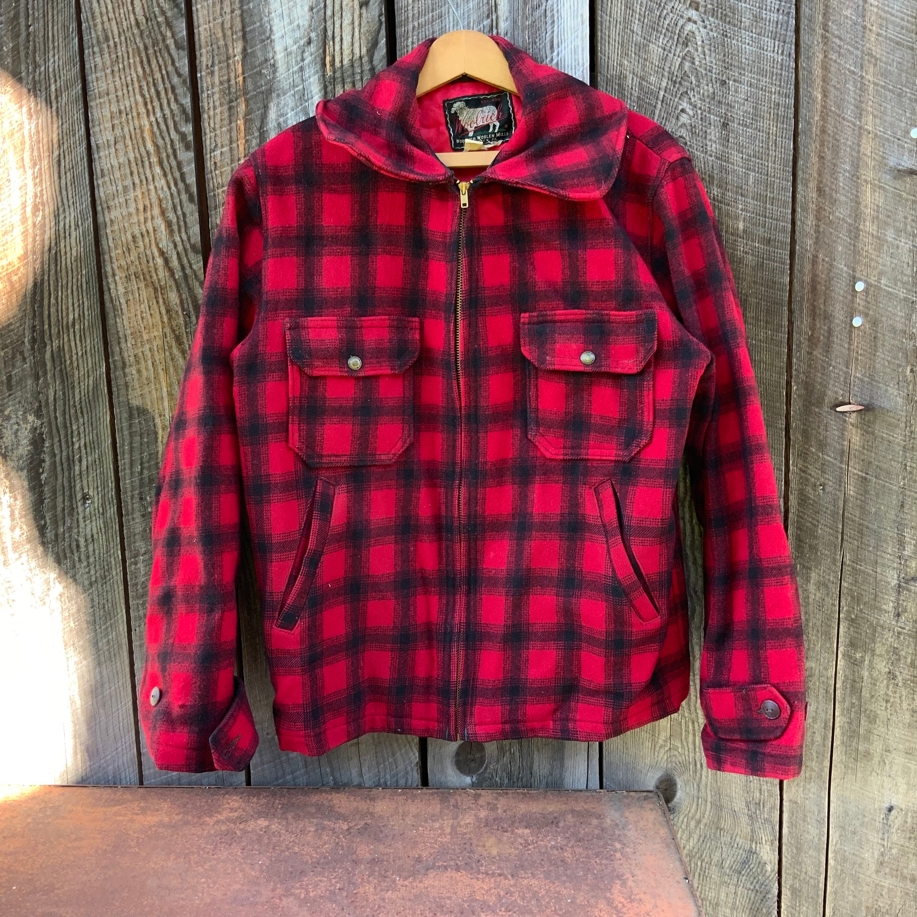 Woolrich Buffalo Plaid Jacket - Etsy Woolrich Buffalo Plaid Jacket - Etsy