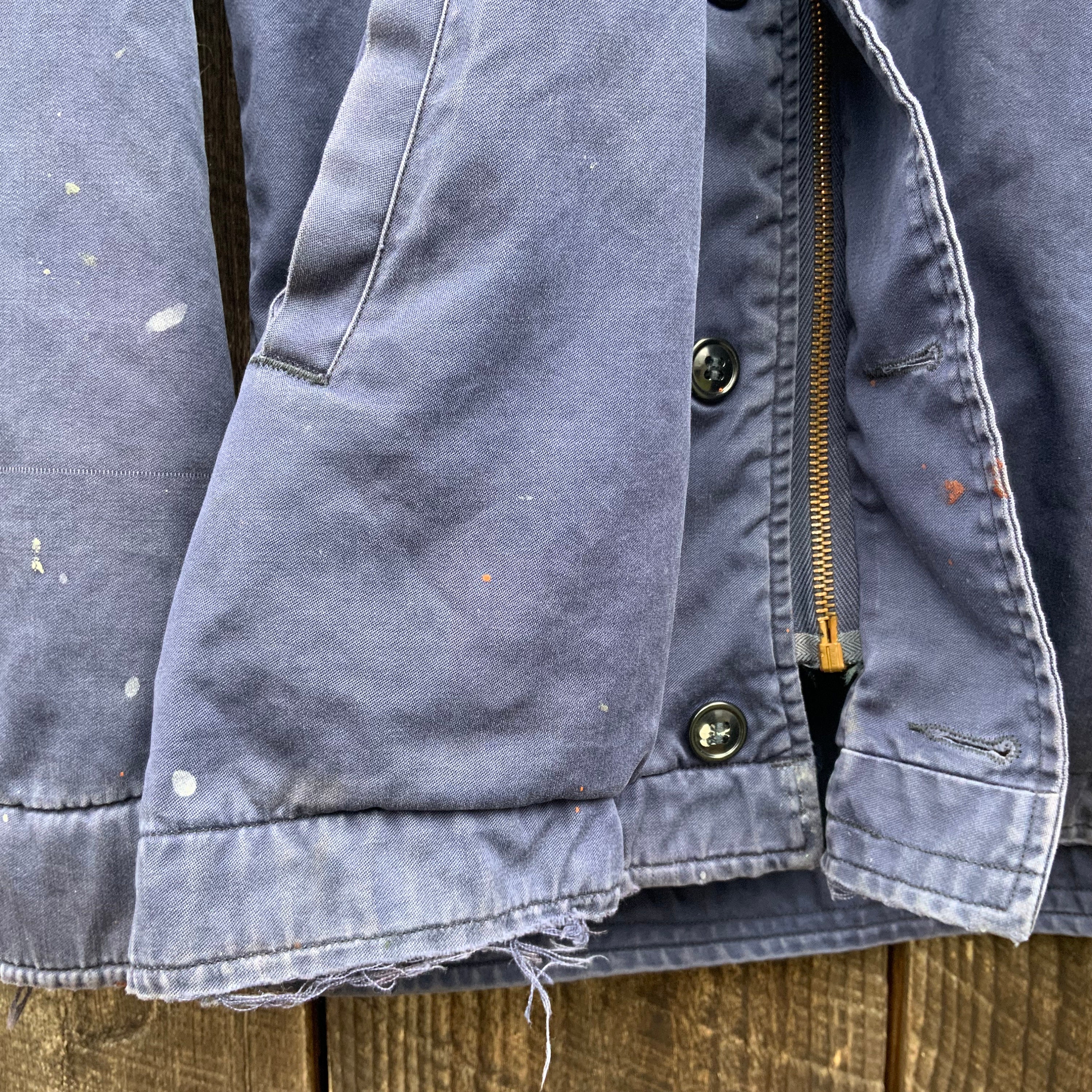 Vintage 60s 70s USN N4 Utility Deck Jacket Blue US Navy Vintage 60s 70s USN N4 Utility Deck Jacket Blue US Navy