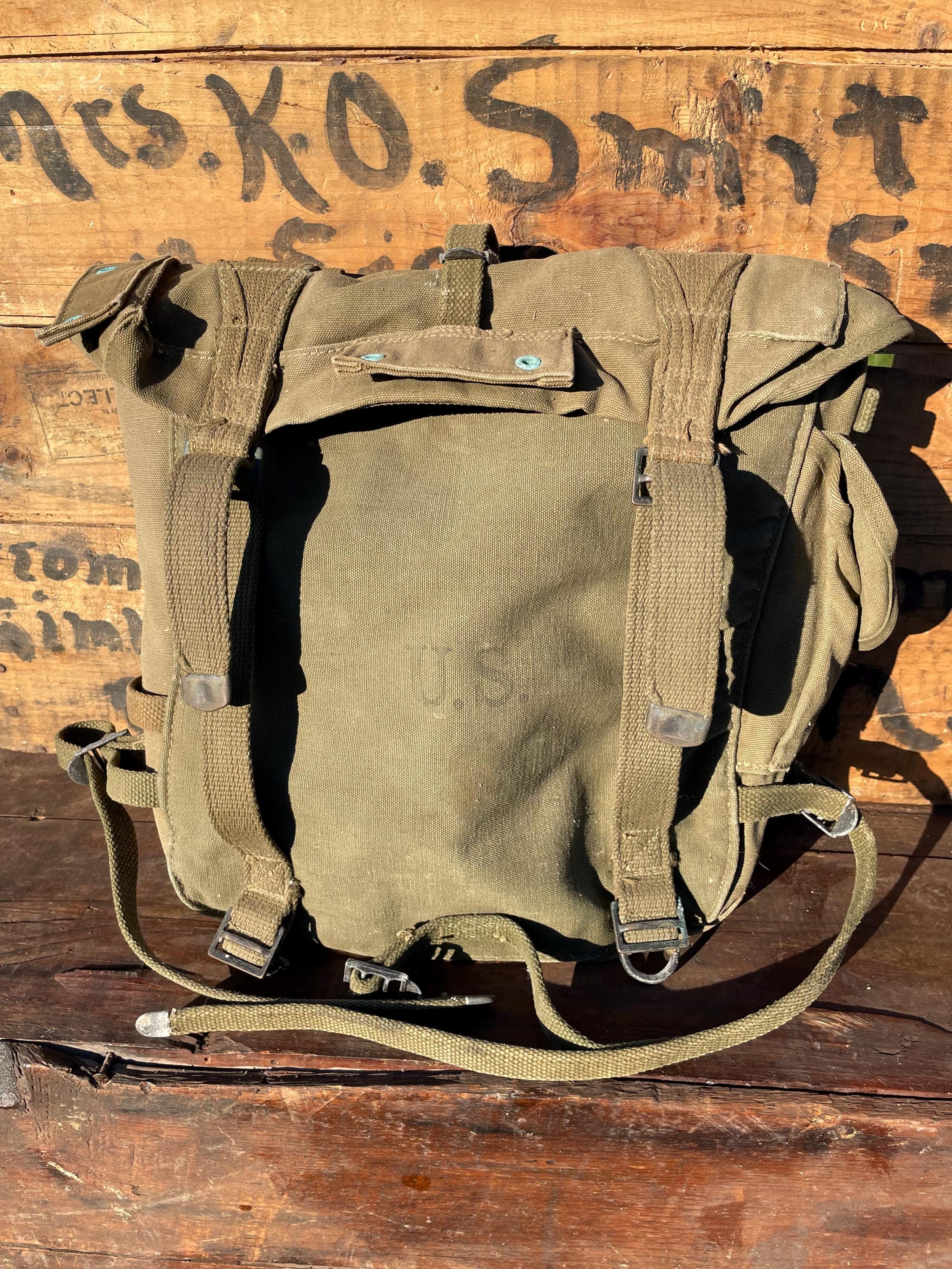 US World War 2 M1945 Field Pack Backpack Combat Dated 1945 Gear US World War 2 M1945 Field Pack Backpack Combat Dated 1945 Gear