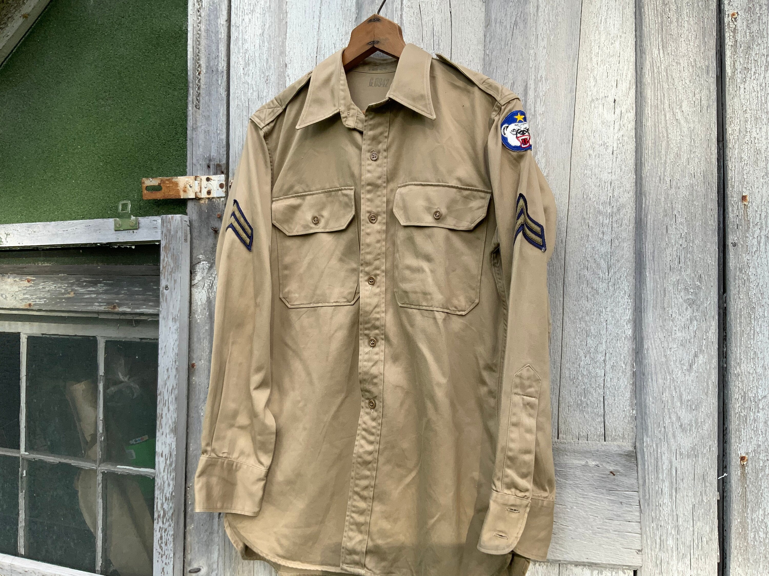 Us Army Khaki Shirt - Etsy