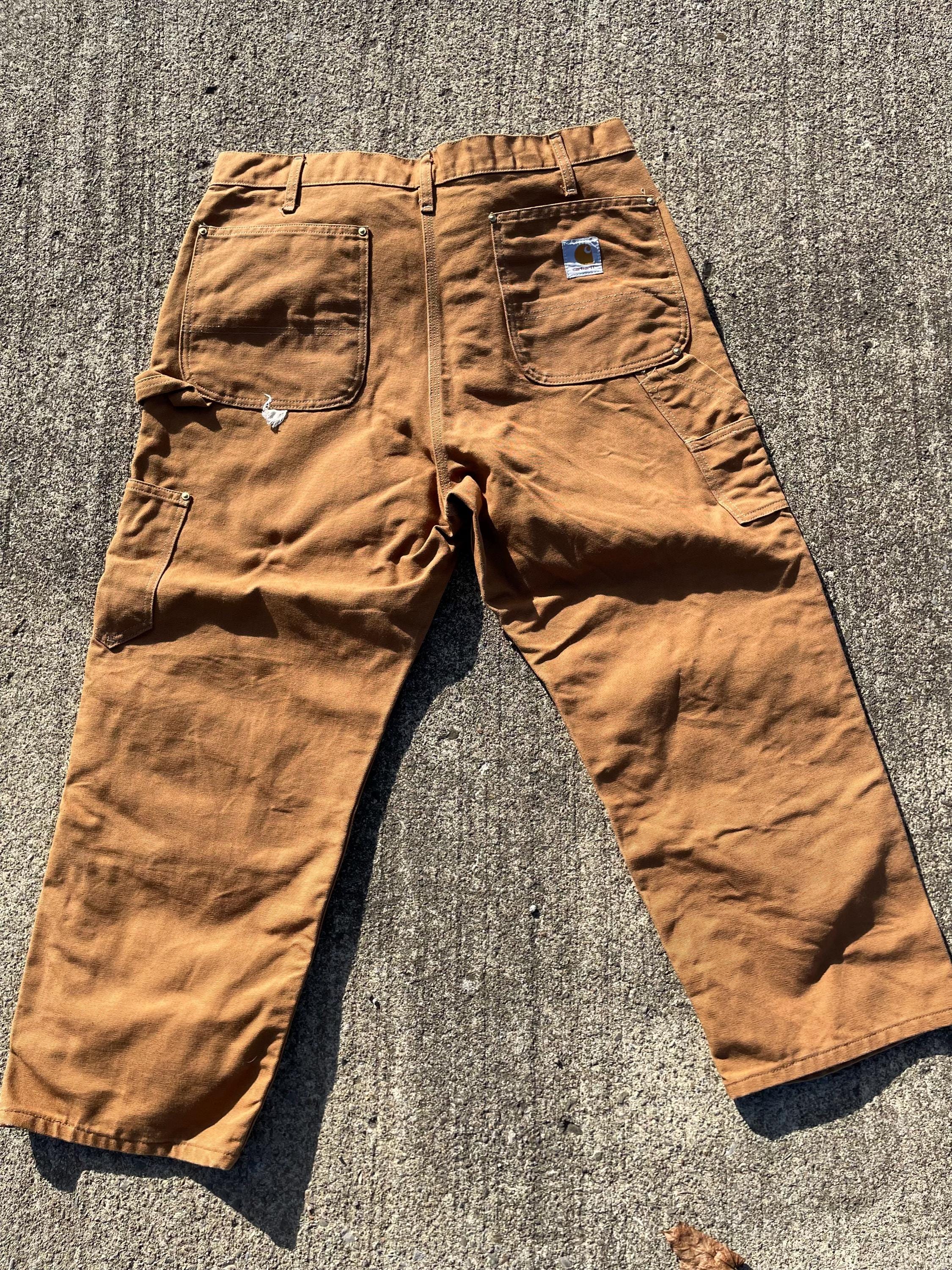 パンツ 80s Carhartt made in USA 80's Vintage Carhartt Carpenter Pants, 36x26 Duck Cloth, USA Made