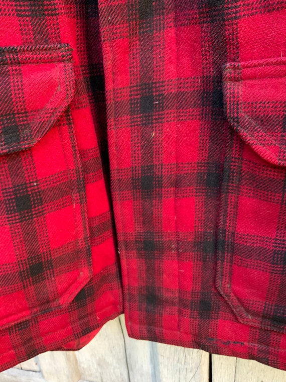 Vintage Large Woolrich Jacket, Buffalo Plaid Wool… - image 9