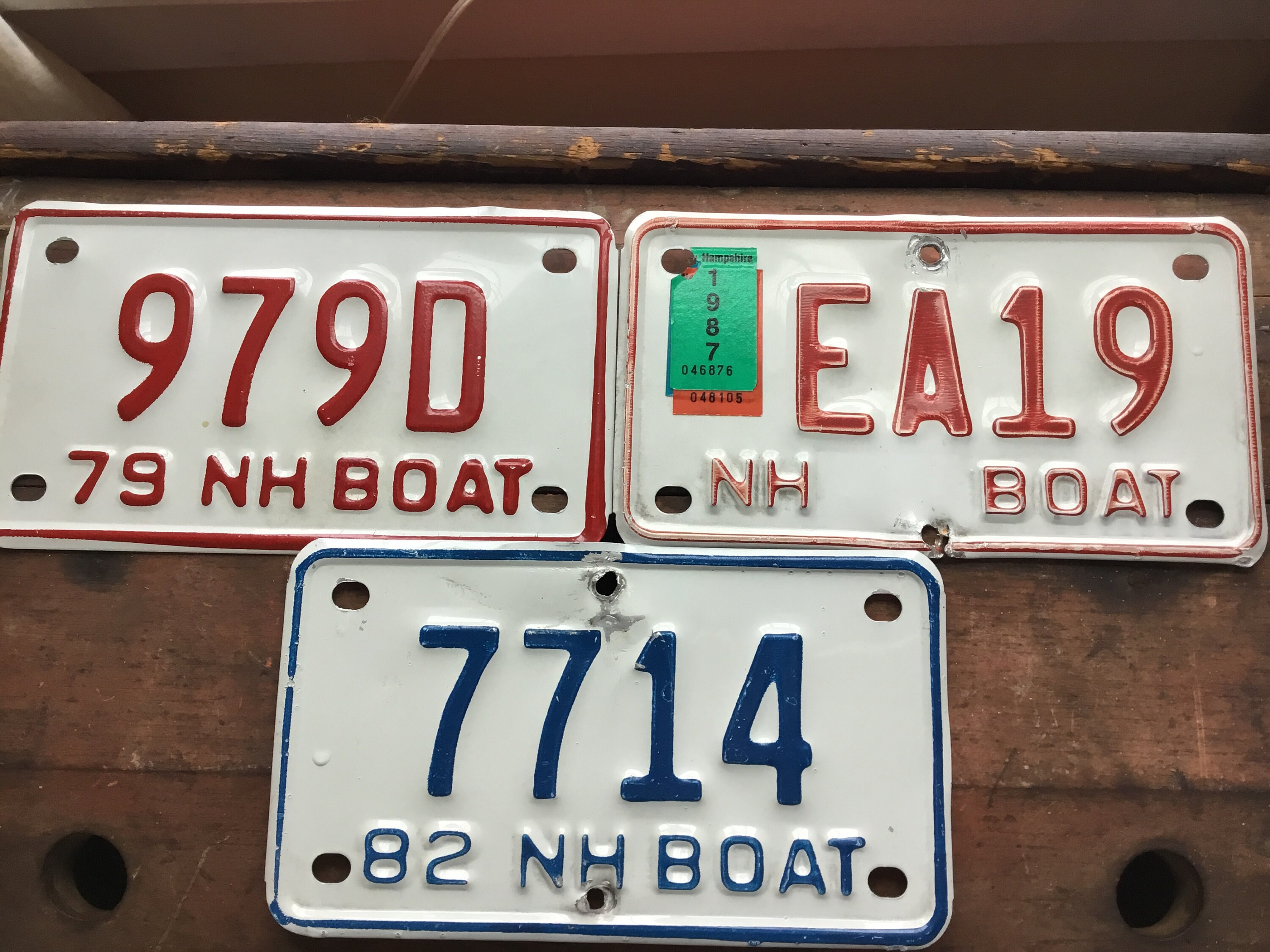 NH Motor Boat License Plates Etsy