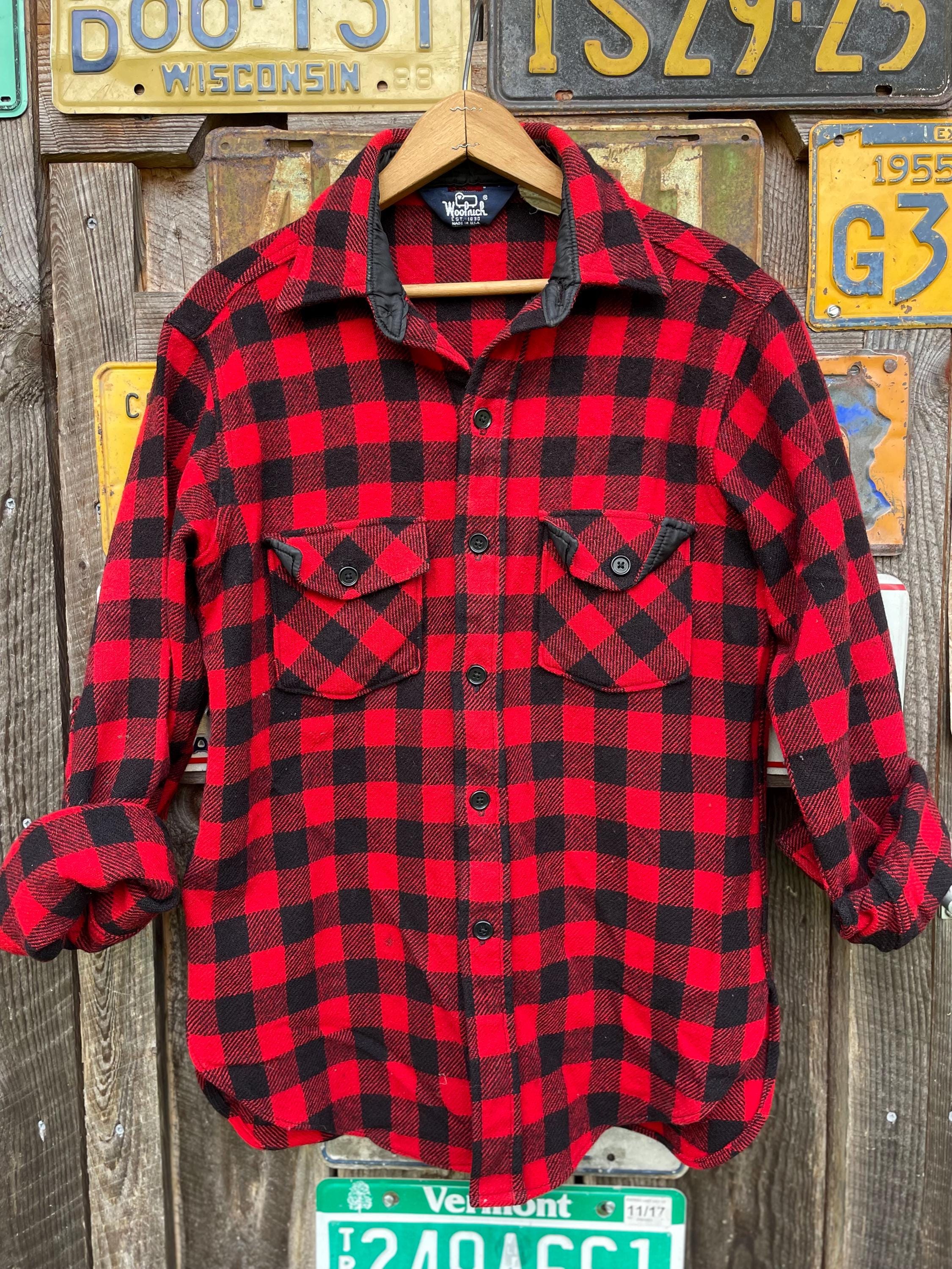 Woolrich Buffalo Plaid Wool Shirt - Etsy