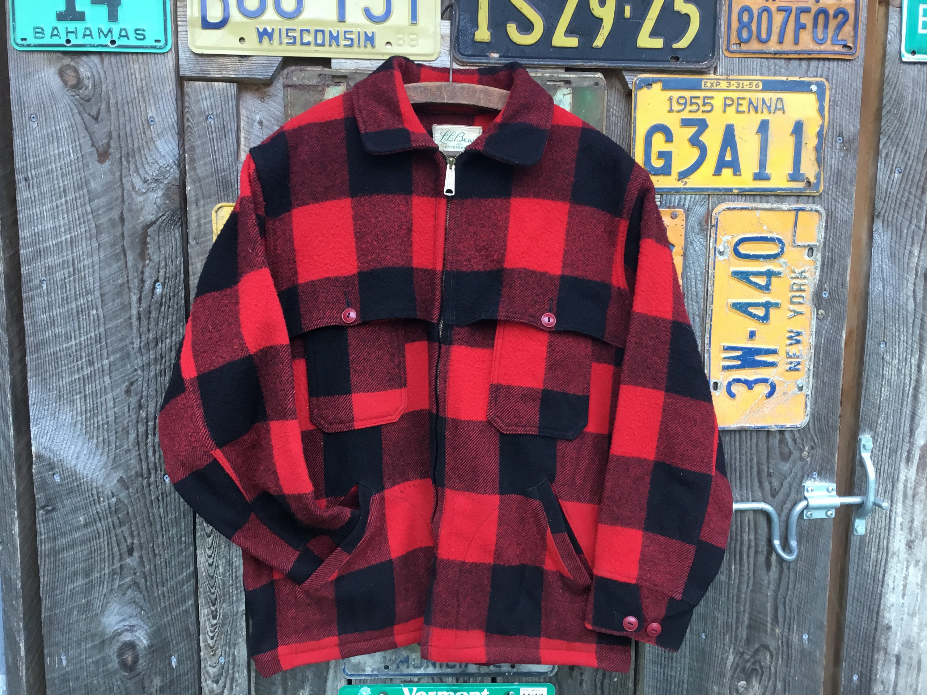 Ll bean wool outlet hunting coat