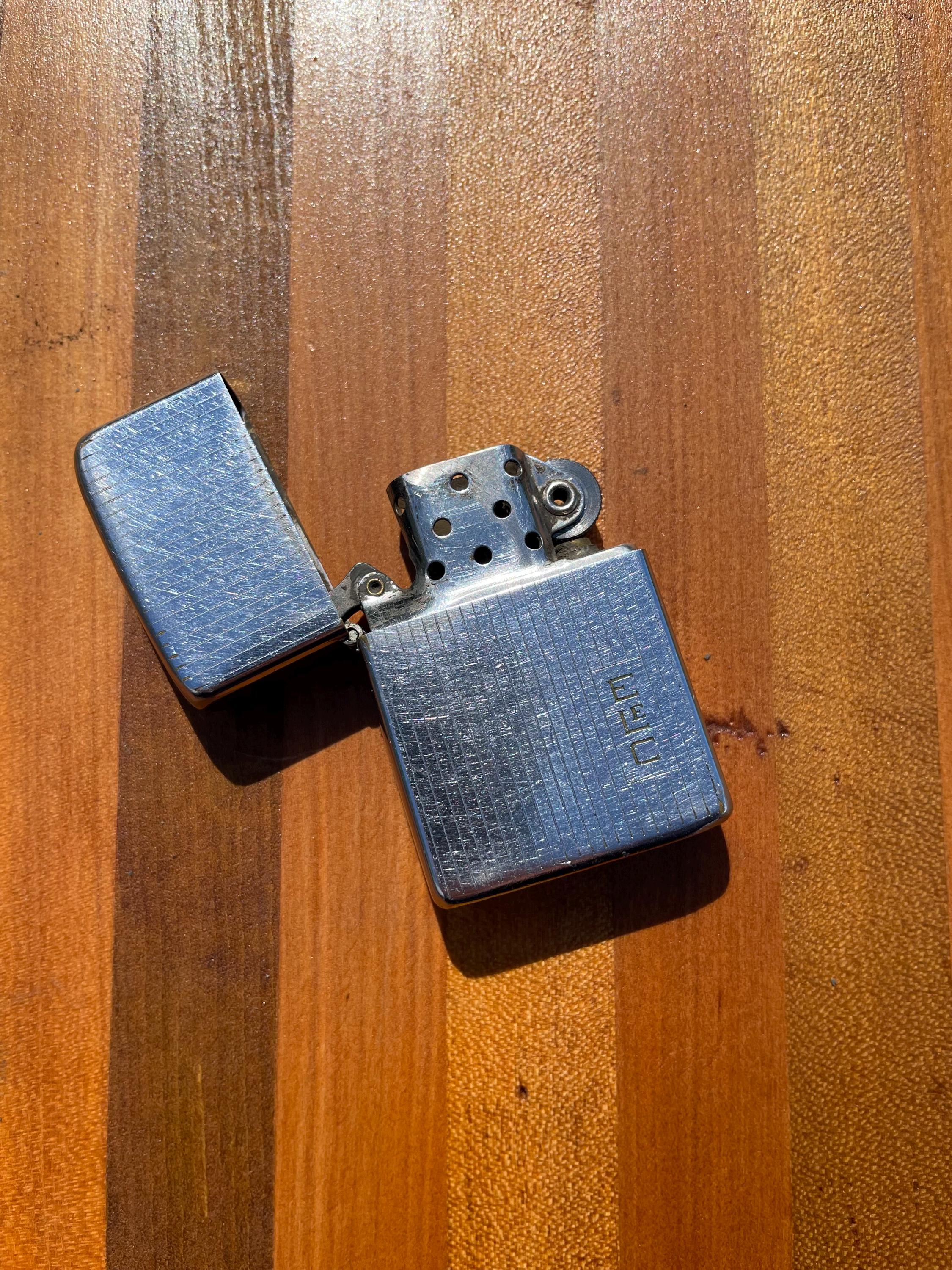 Vintage 5 Barrel ZIPPO Lighter Pat 2032695 With 16 Hole Insert