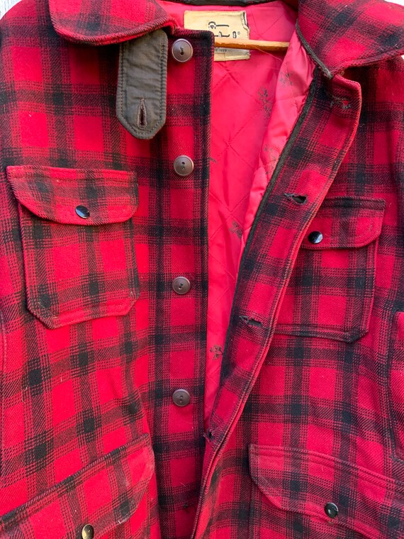 Vintage Large Woolrich Jacket, Buffalo Plaid Wool… - image 5