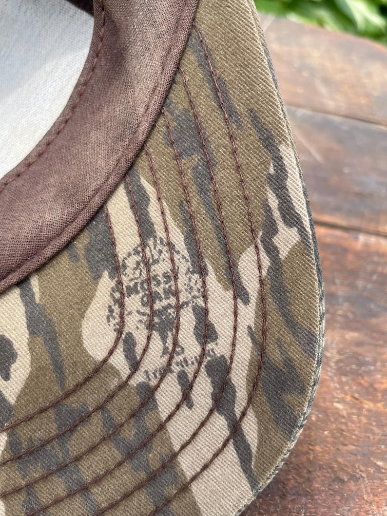 Vintage Mossy Oak Camo Hat Adult 80s 90s Hunting Outdoor Snapback USA afbeelding 3
