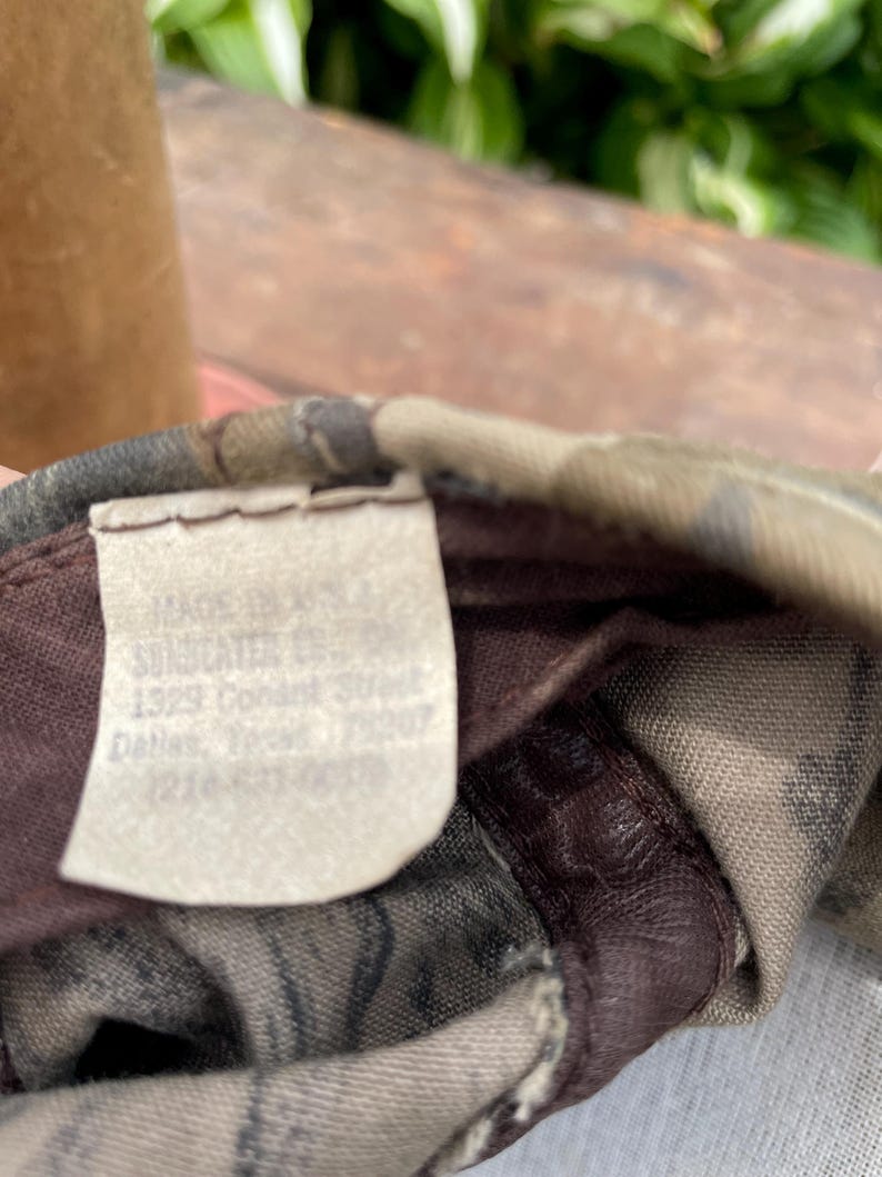 Vintage Mossy Oak Camo Hat Adult 80s 90s Hunting Outdoor Snapback USA afbeelding 17