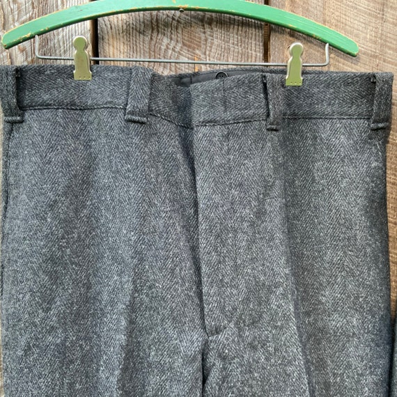 Vintage XL Woolrich Herringbone Wool Pants - image 10