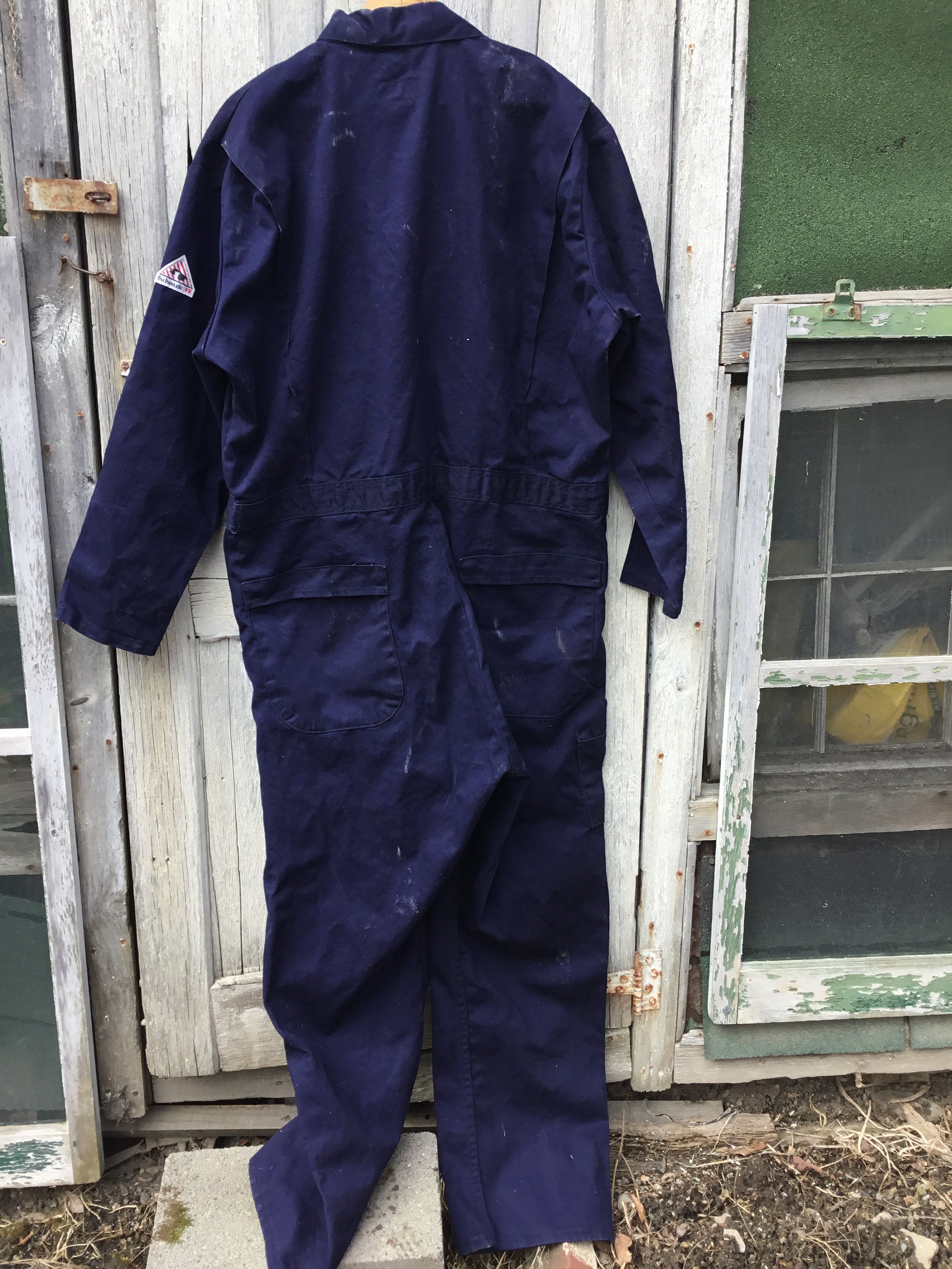 Mens XL BULWARK Coveralls Navy blue Coveralls Workwear Etsy