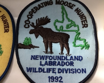Vintage hunting wildlife patches