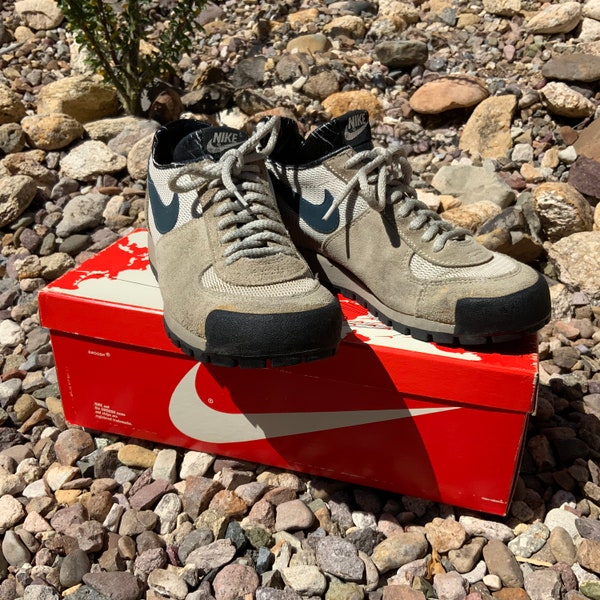 Vintage 80s Original Nike Air Lava Dome Sz US 6 1/2 rare ACG Waffle Shoe with Original Box, Made in USA